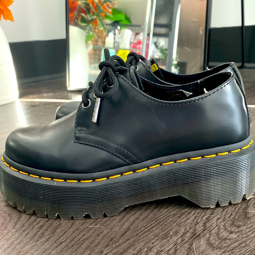 Doc Martens 1461 Platforms Smooth Leather Shoes